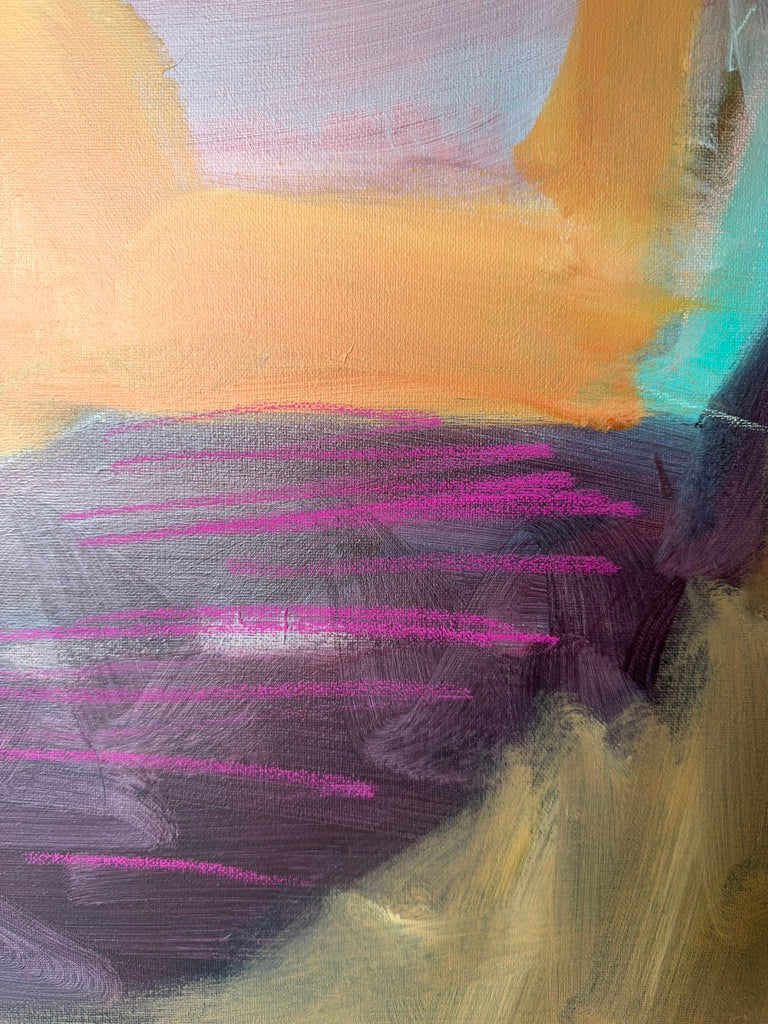 36" x 48" Acrylic and oil stick on canvas