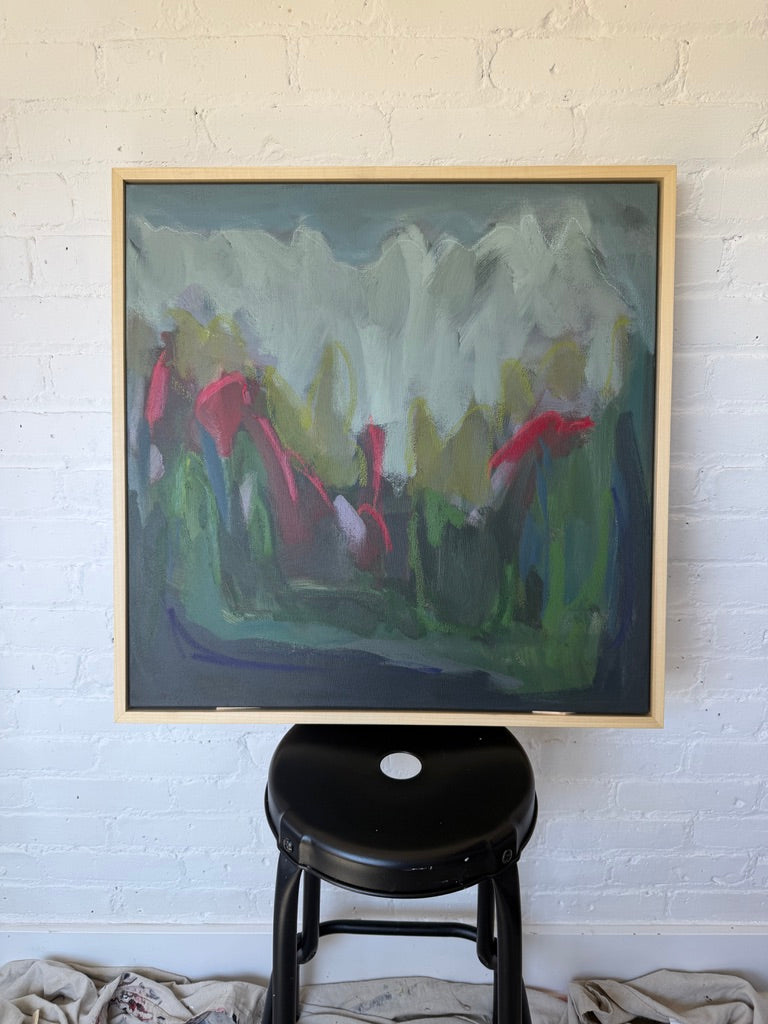 24" x 24" | Roses on the mountain