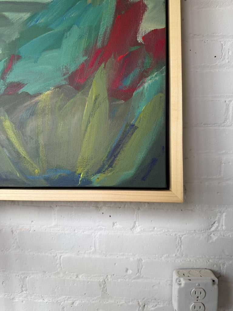 36" x 48" | Garden with a view, I
