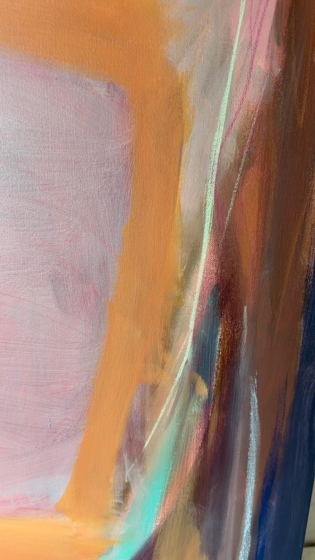 36" x 48" Acrylic and oil stick on canvas