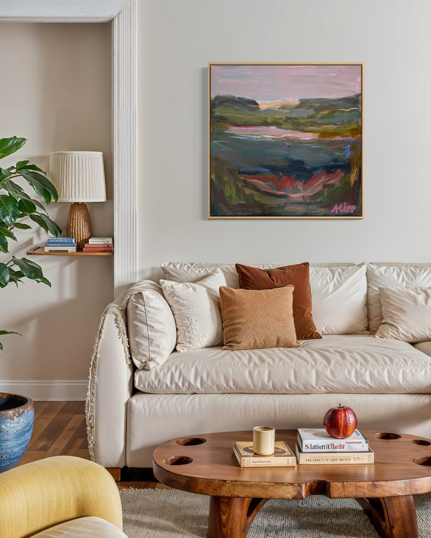 30" x 30" | Across the river