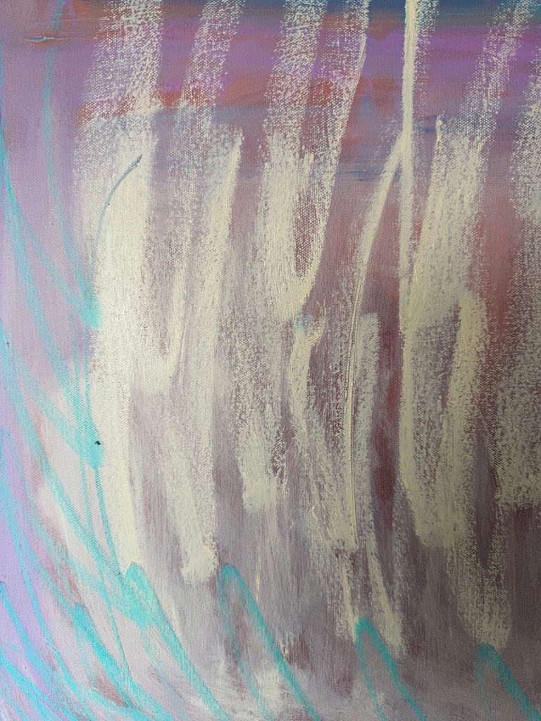 24" x 24" Acrylic and oil stick on canvas