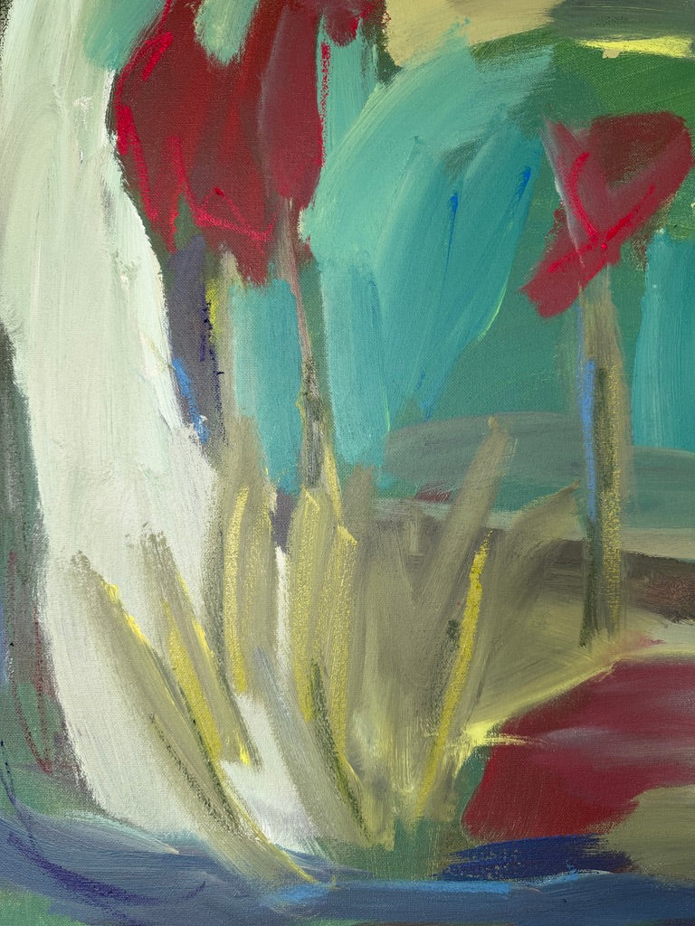 36" x 48" | Garden with a view, I