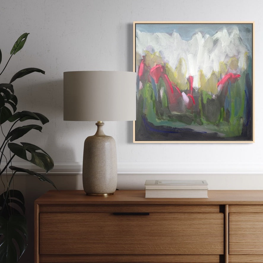 24" x 24" | Roses on the mountain