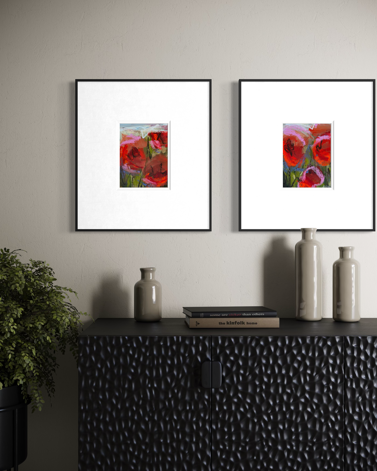 (Sizes vary) | Landscape florals on paper "Open Bloom"