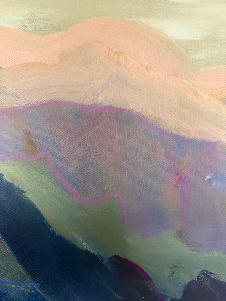 36" x 36" Abstract Landscape (Acrylic and oil stick on canvas)