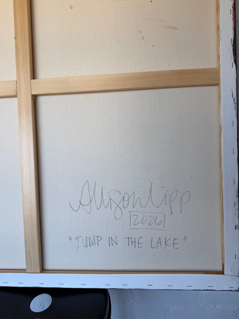 36" x 36" | Jump in the lake