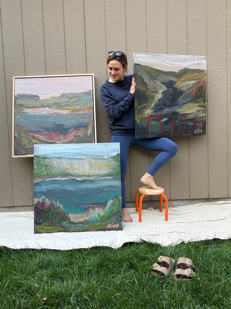 30" x 30" | Look at those bluffs