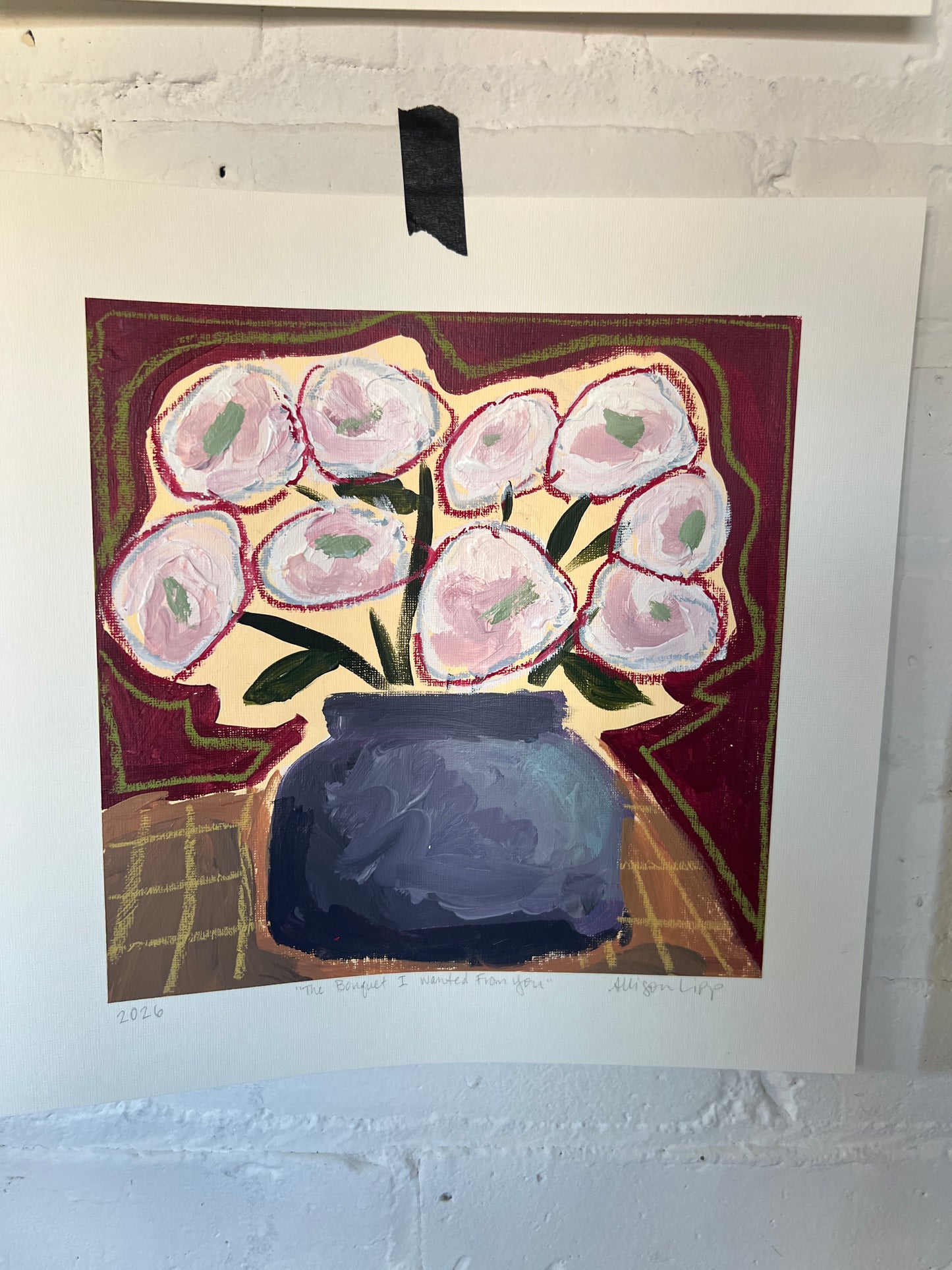 9"x9" | "The bouquet I wanted you to buy me"