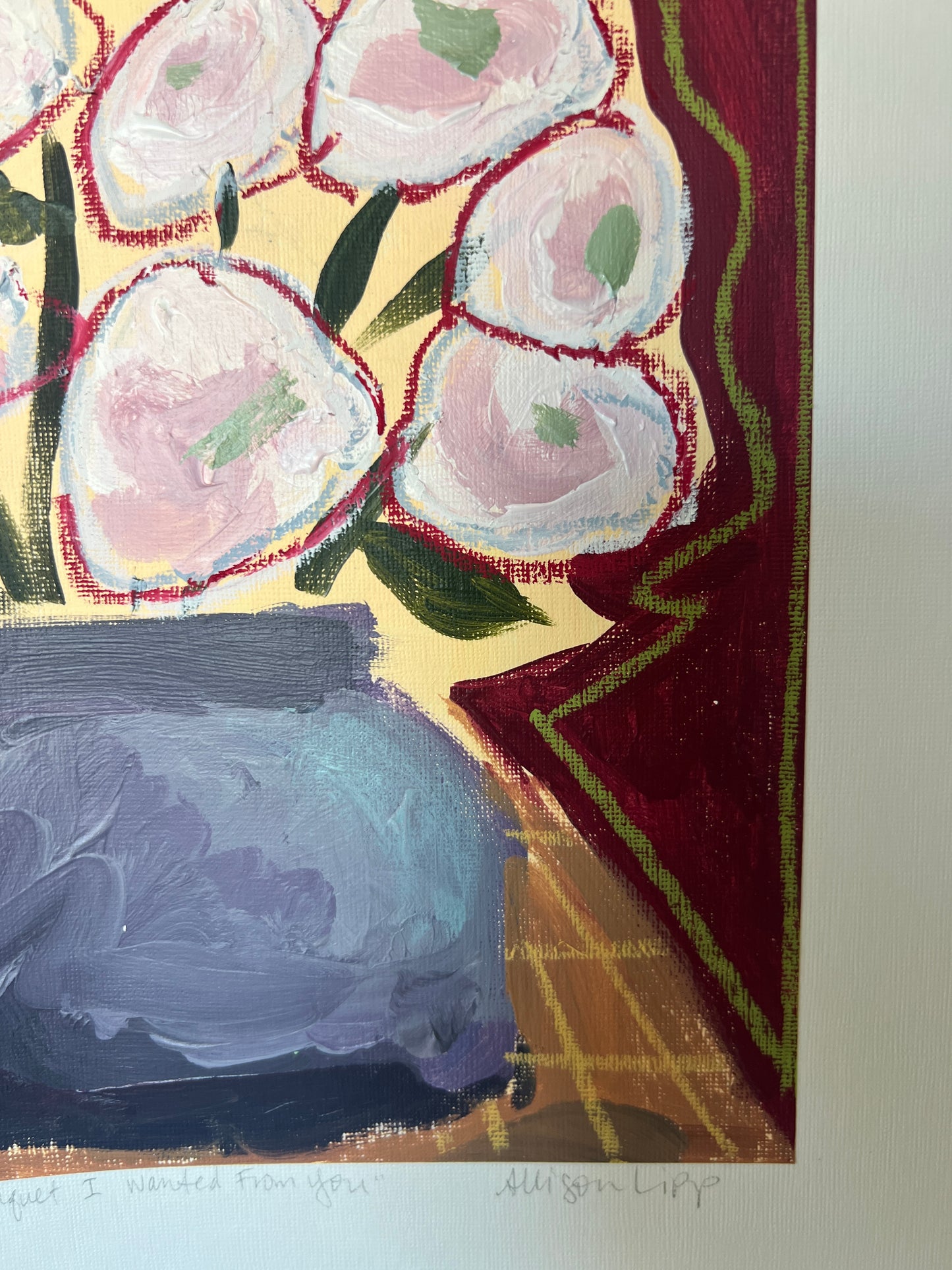 9"x9" | "The bouquet I wanted you to buy me"
