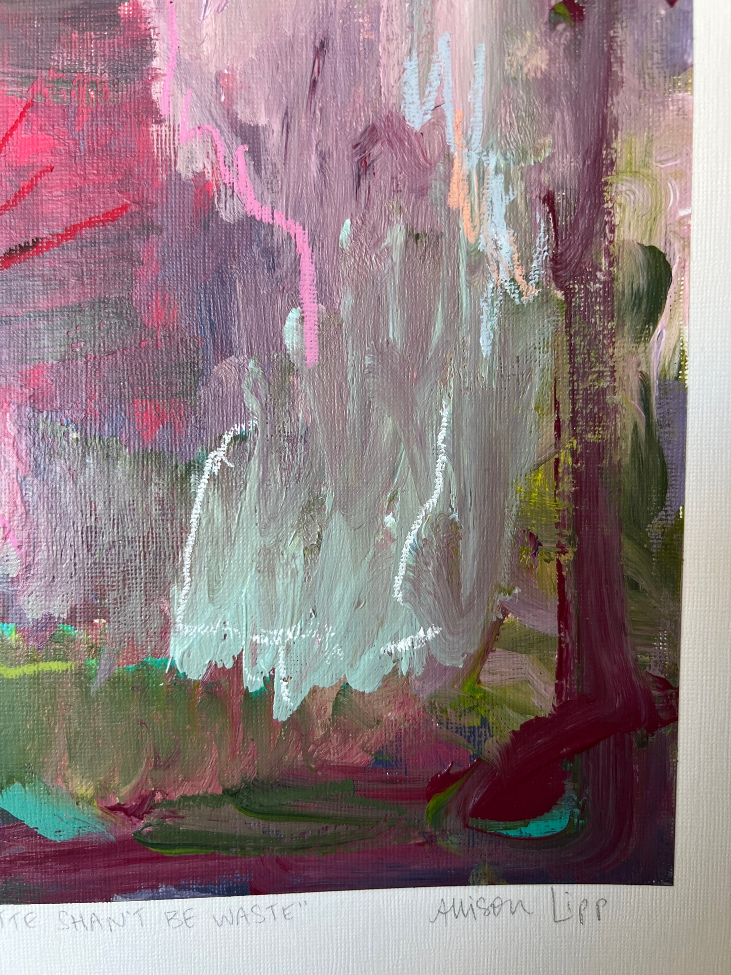 9"x9" | "A good palette shan't be wasted"