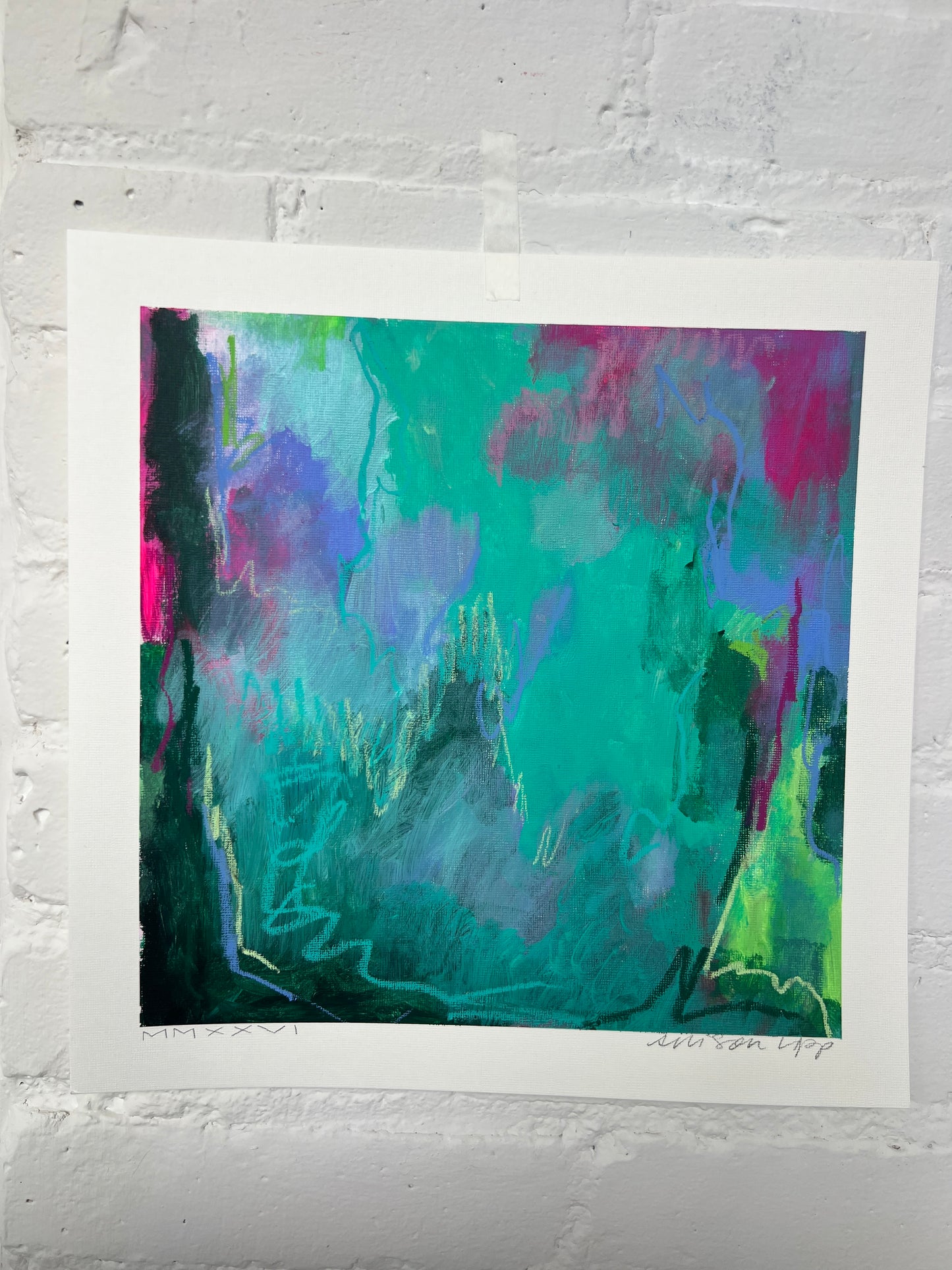 10" x 10" | Series 9 | Bright Teal