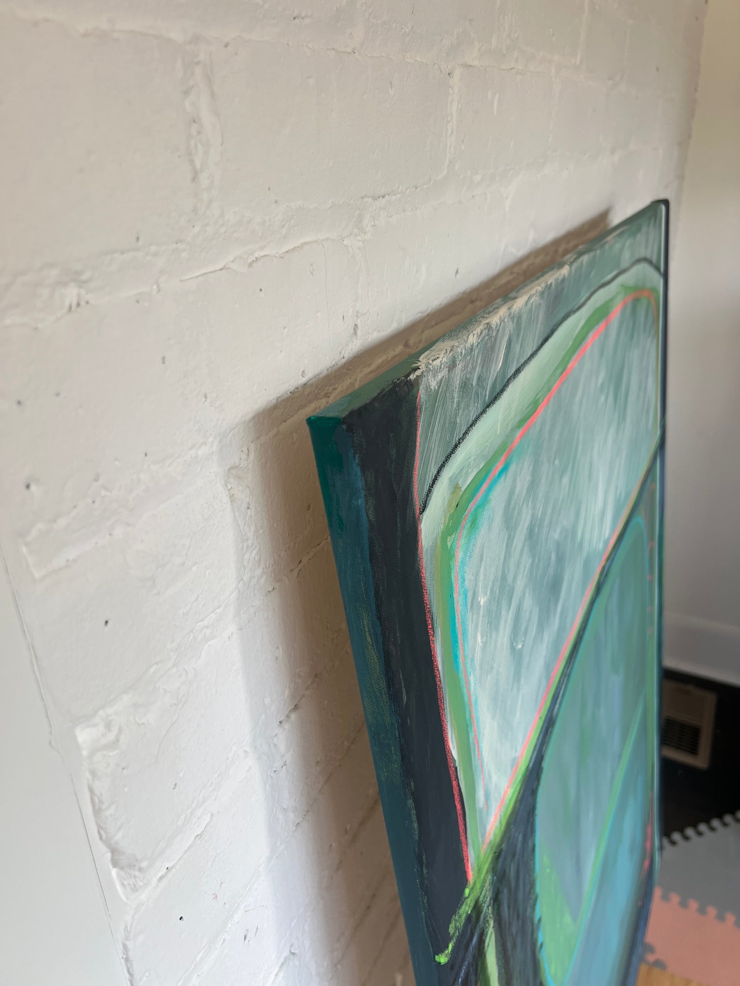 40" x 30" Acrylic and Oil Stick on Canvas