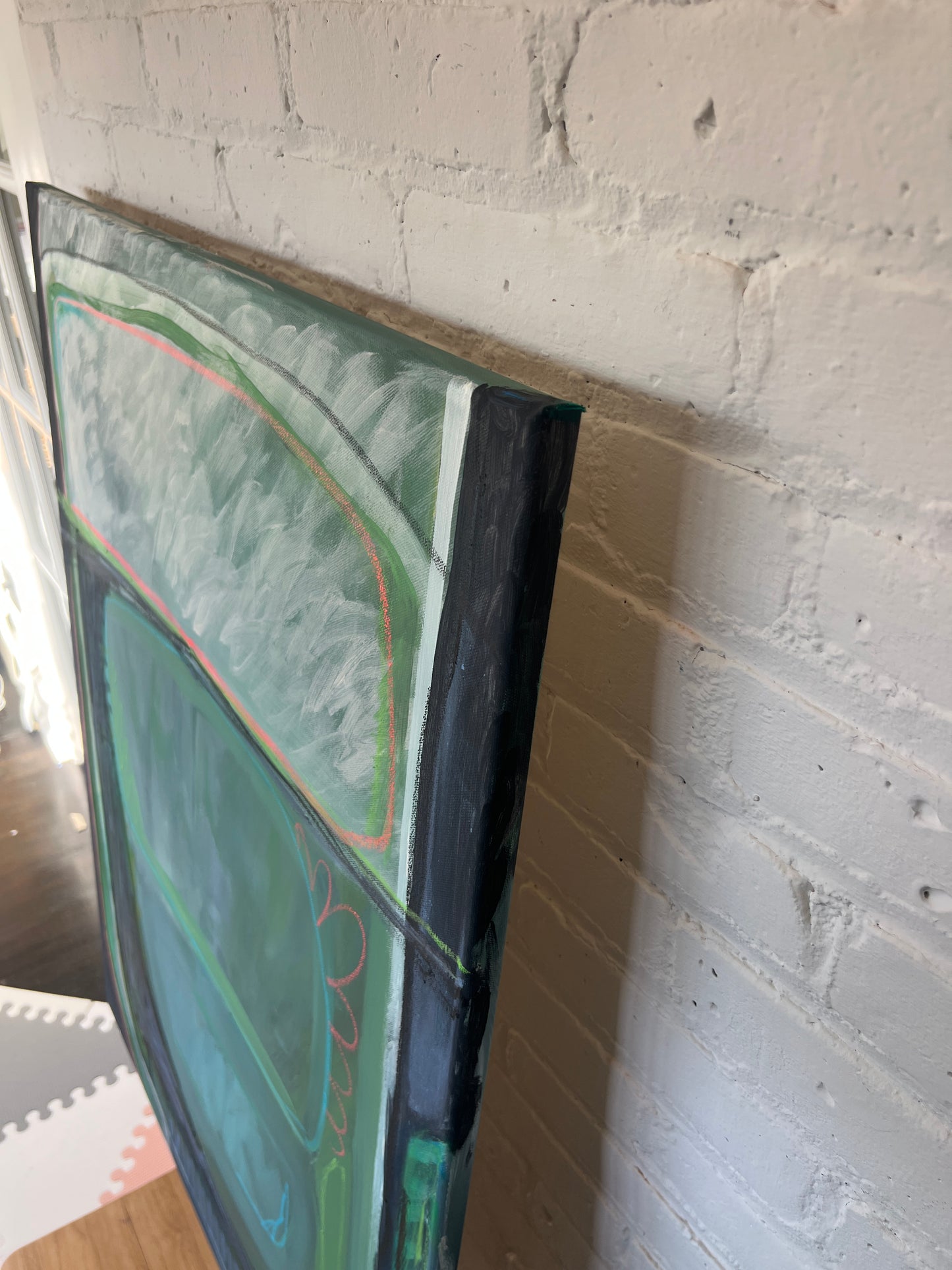 40" x 30" Acrylic and Oil Stick on Canvas