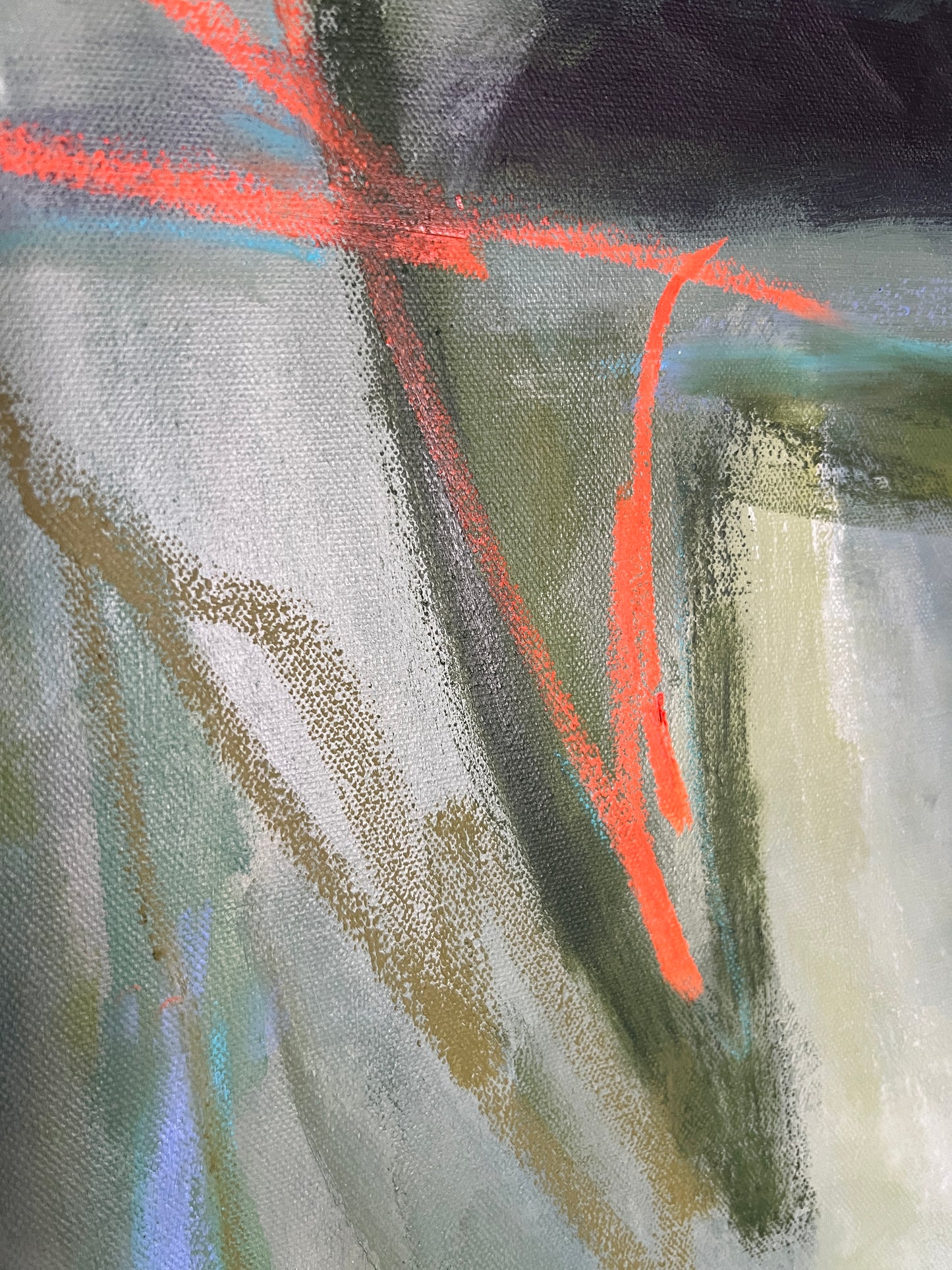 40" x 30" Acrylic and Oil Stick on Canvas