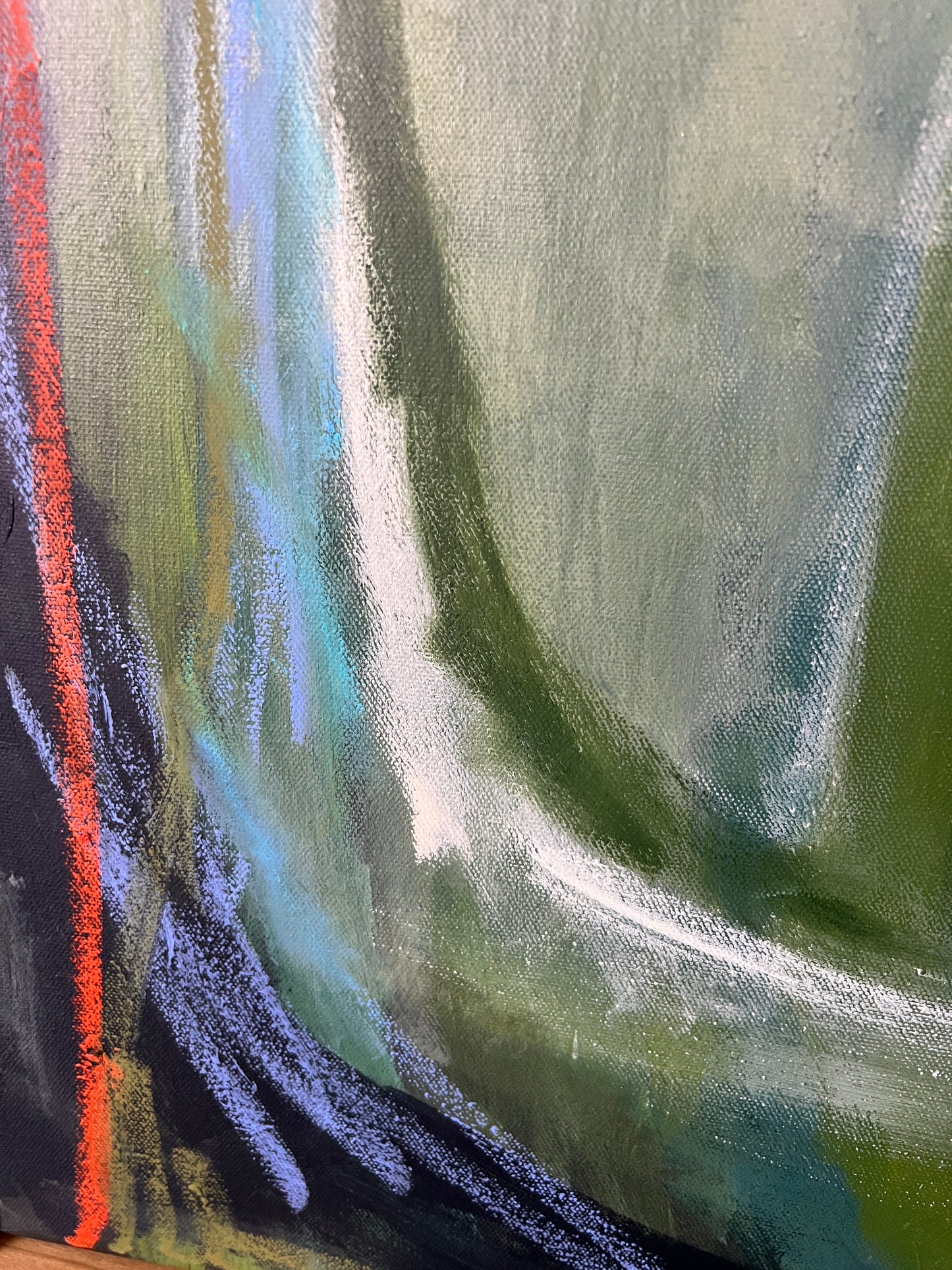 40" x 30" Acrylic and Oil Stick on Canvas