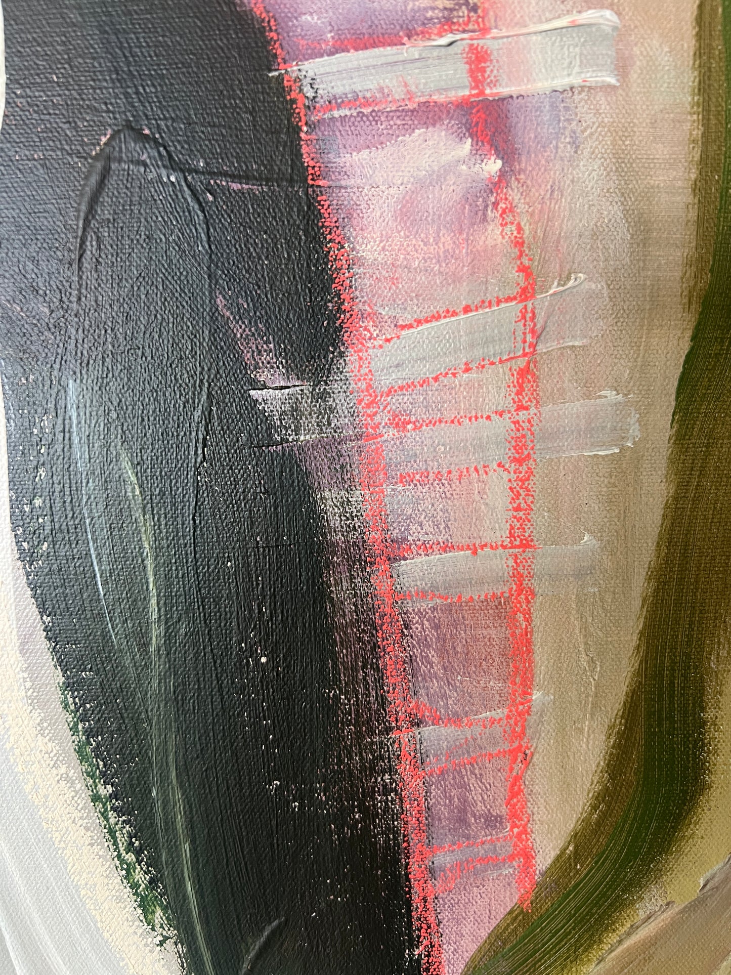 36" x 36" Acrylic and Oil Stick on Canvas