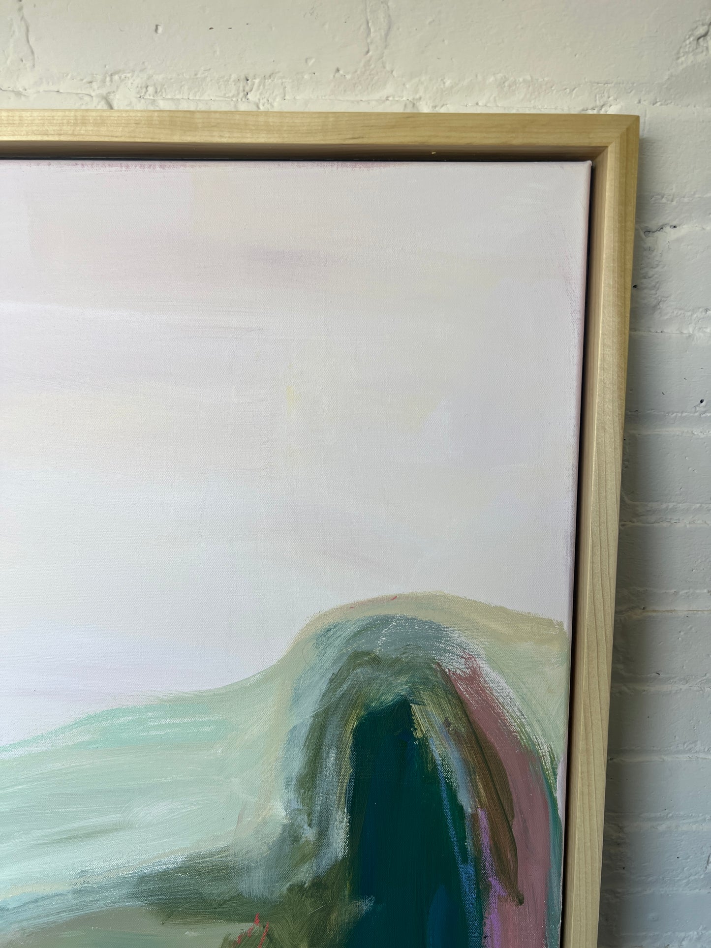 48" x 36" Abstract Landscape, Acrylic and Oil Stick on Canvas