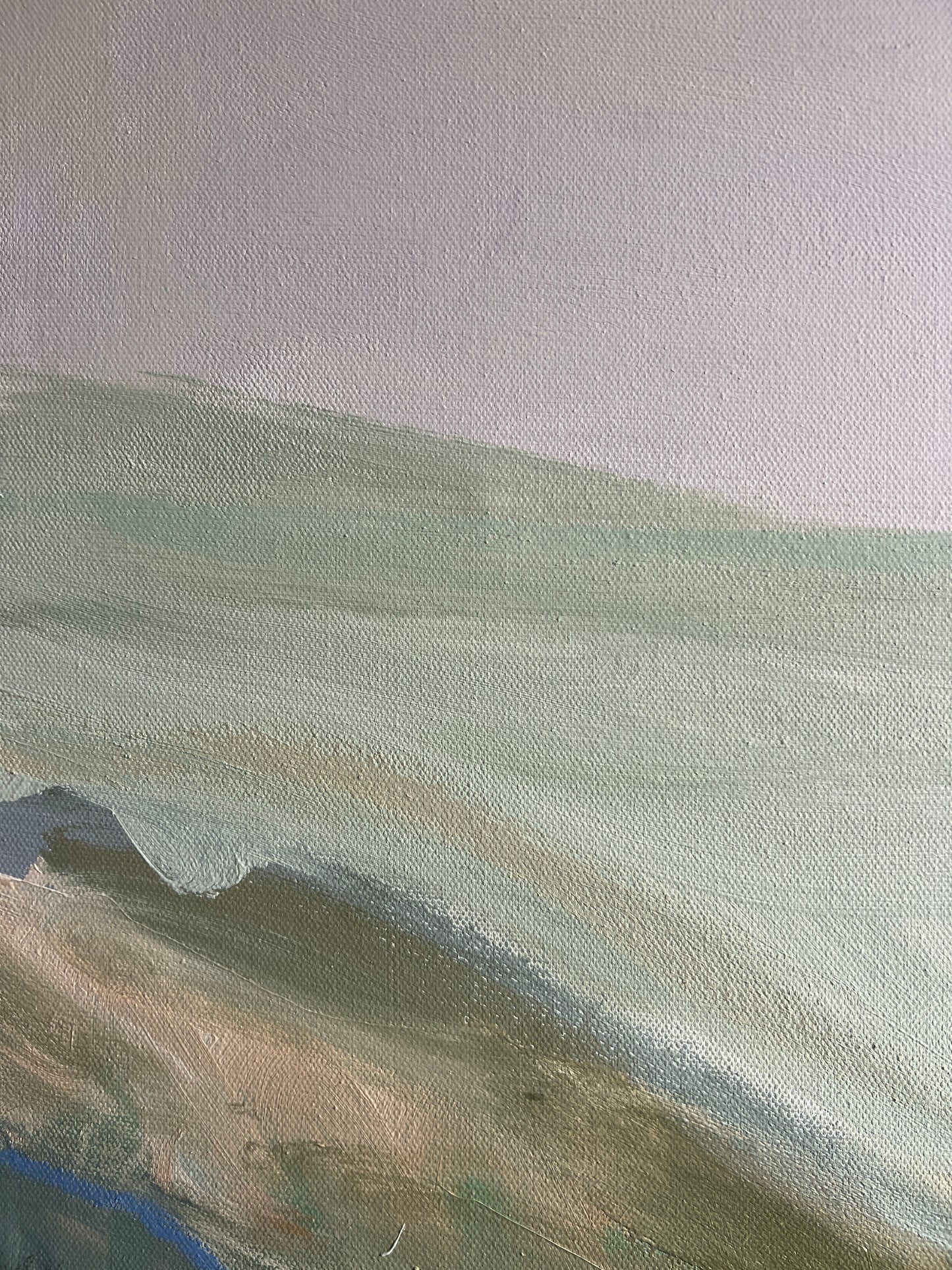 48" x 36" Abstract Landscape, Acrylic and Oil Stick on Canvas