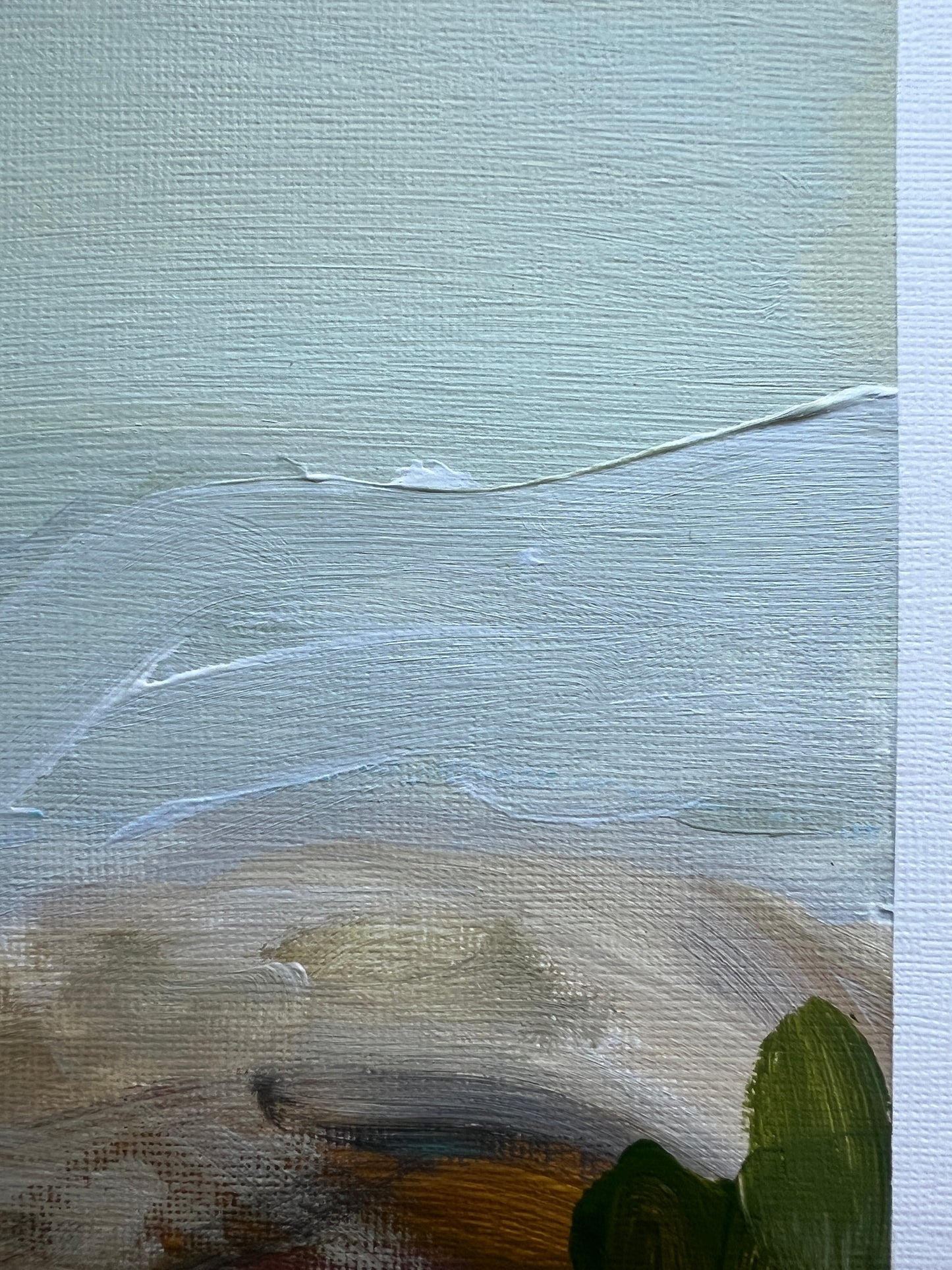 10" x 8" Abstract Landscape: Acrylic and Oil Stick on Paper