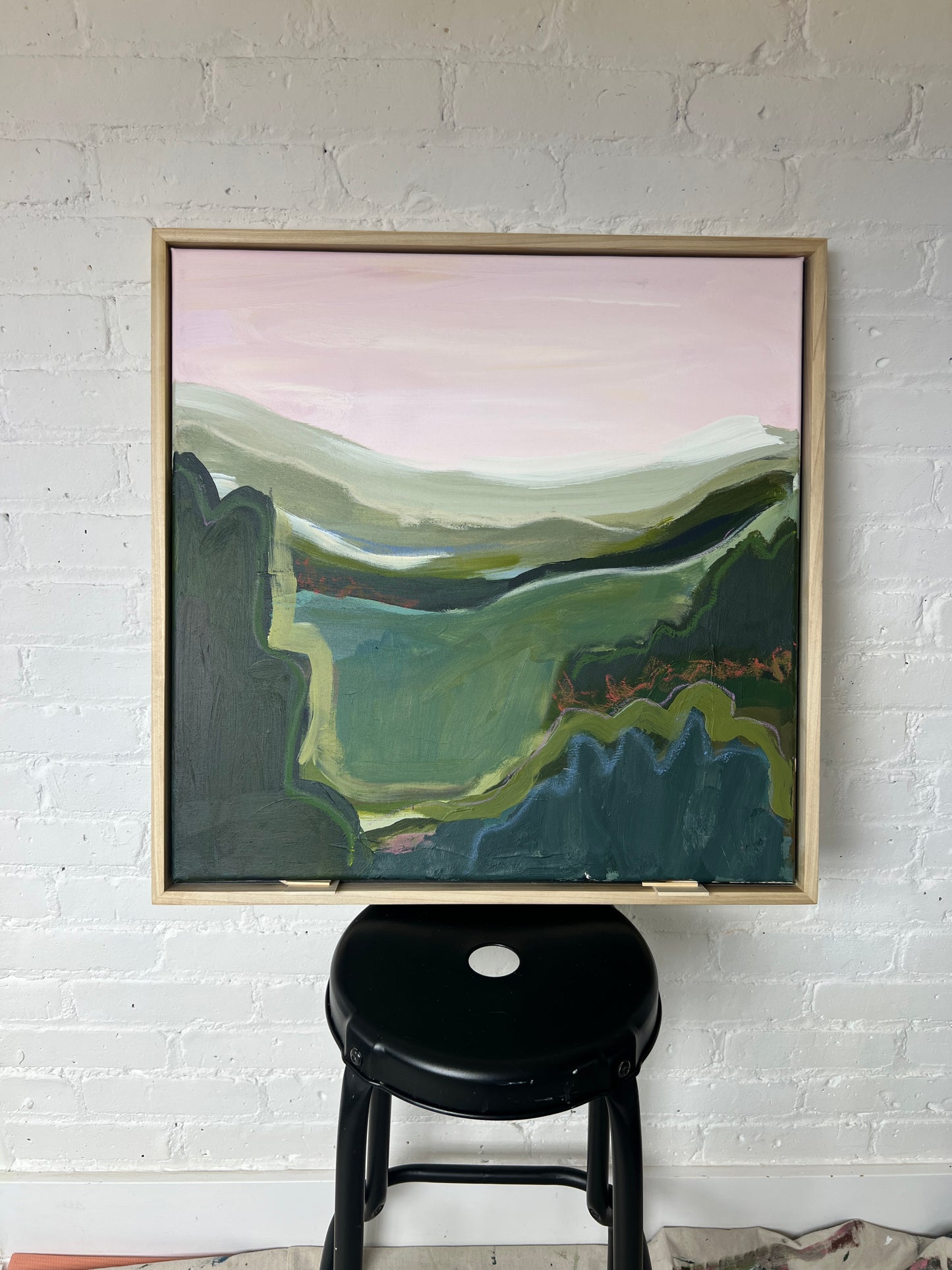 24" x 24" Abstract Landscape
