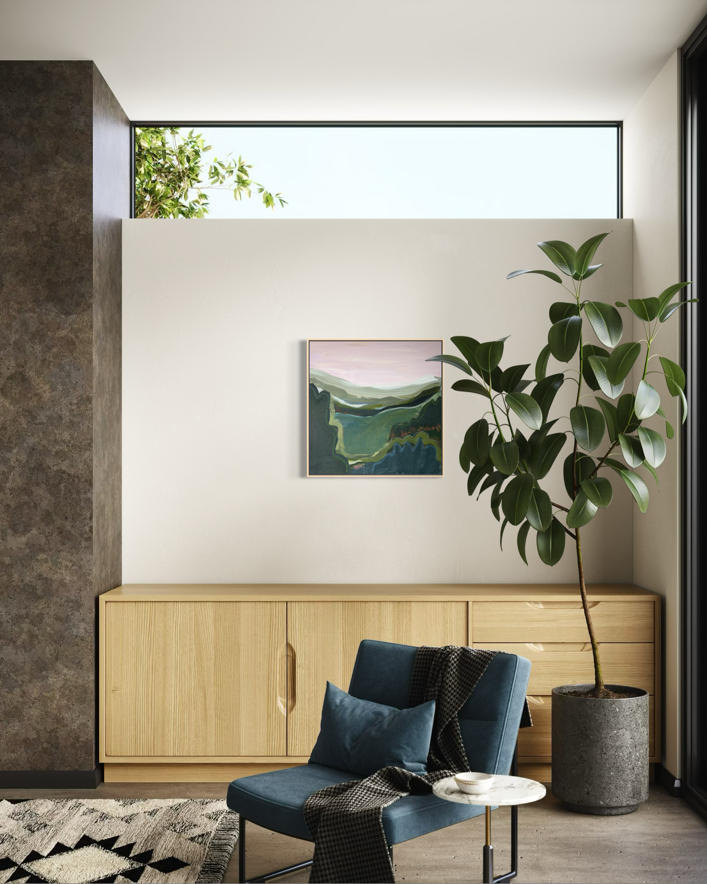 24" x 24" Abstract Landscape
