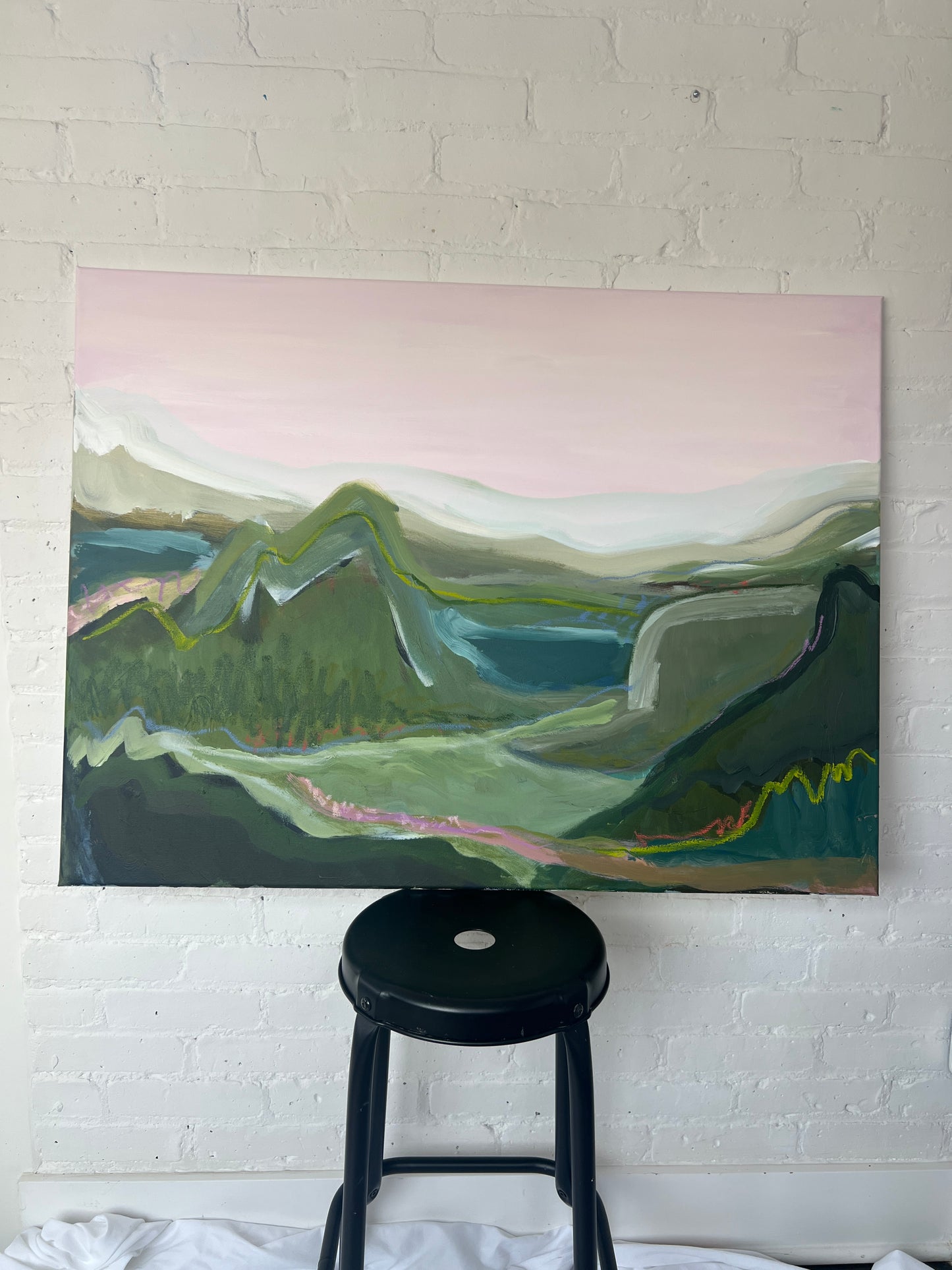 30" x 40" Abstract Landscape