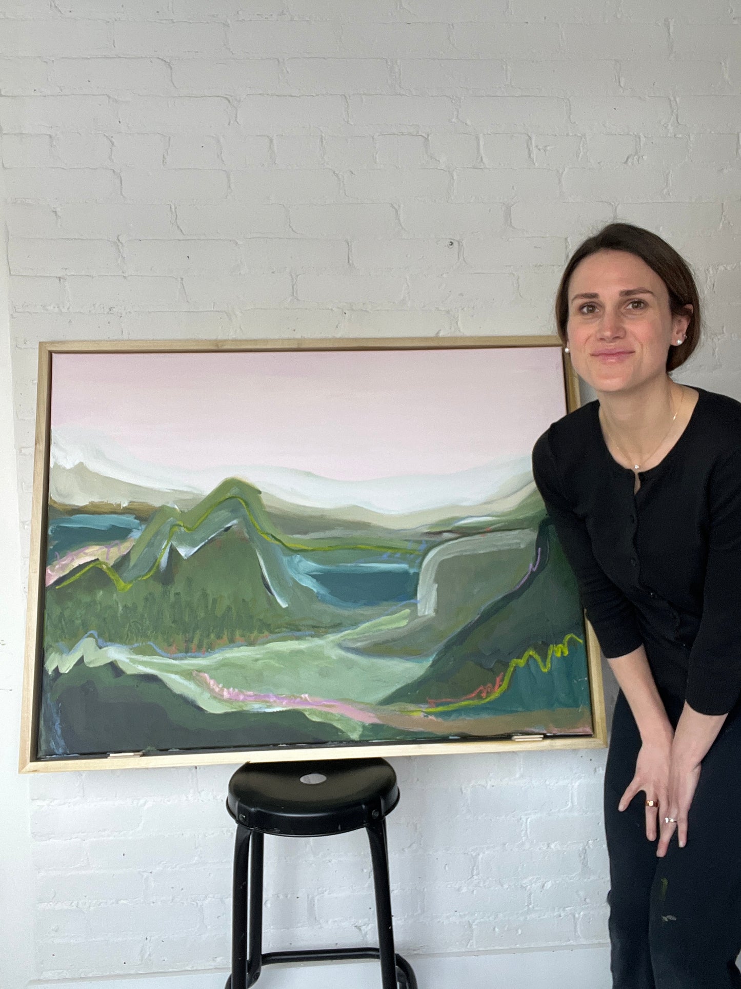 30" x 40" Abstract Landscape
