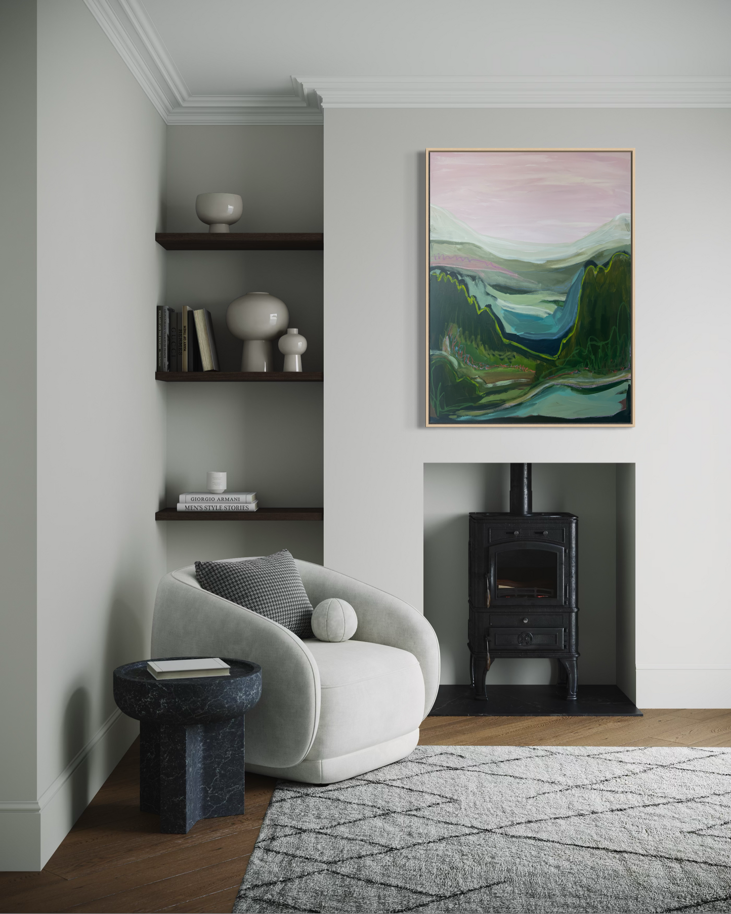 48"x36" Abstract Landscape
