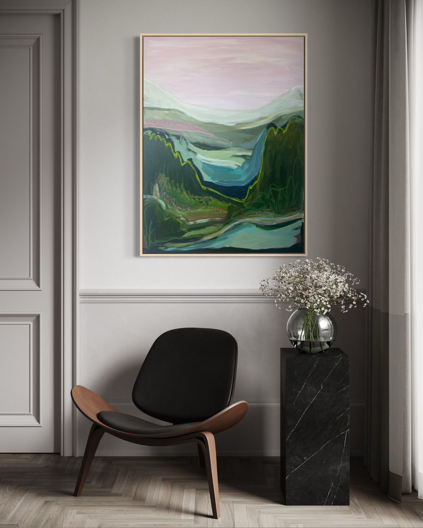 48"x36" Abstract Landscape