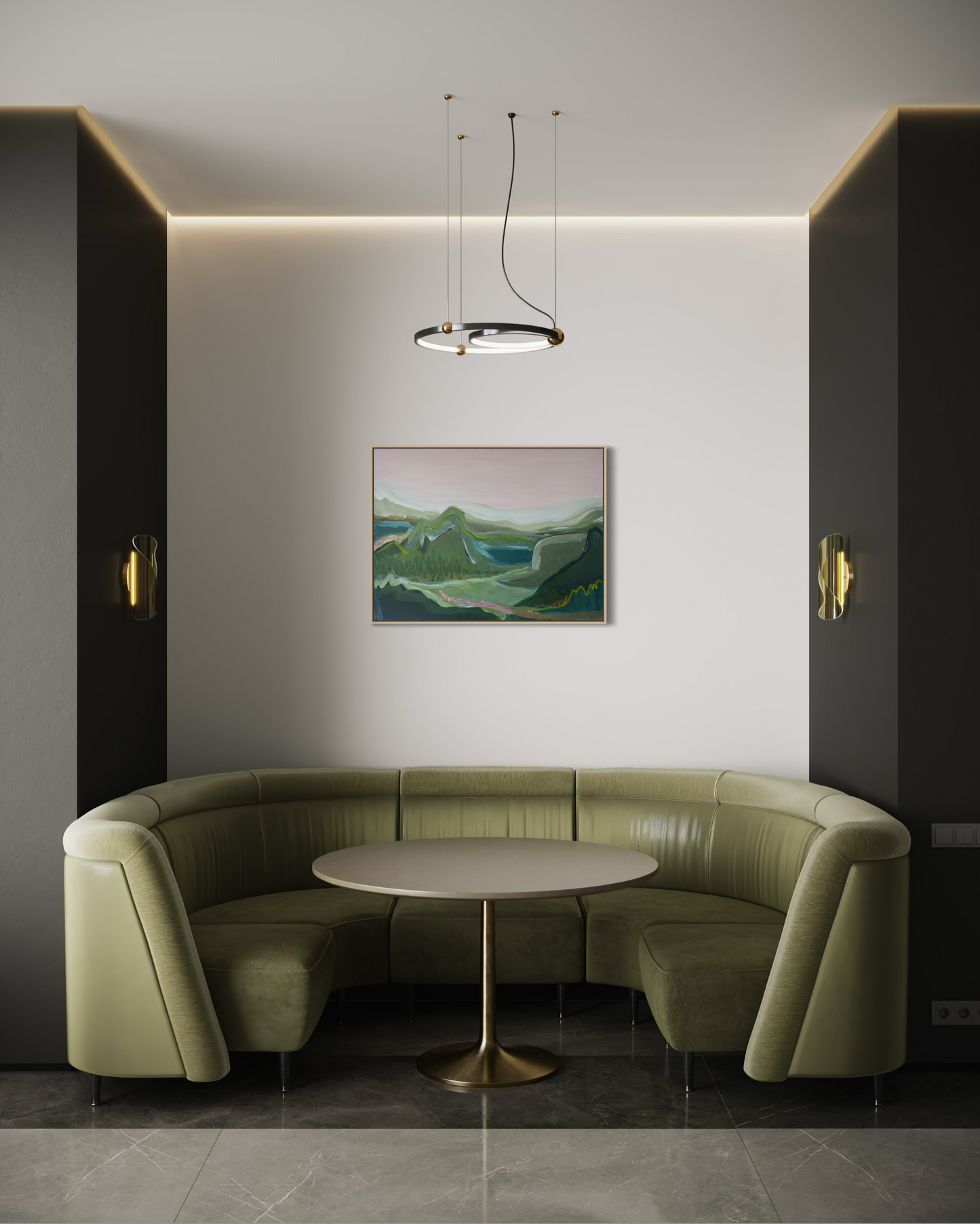 30" x 40" Abstract Landscape