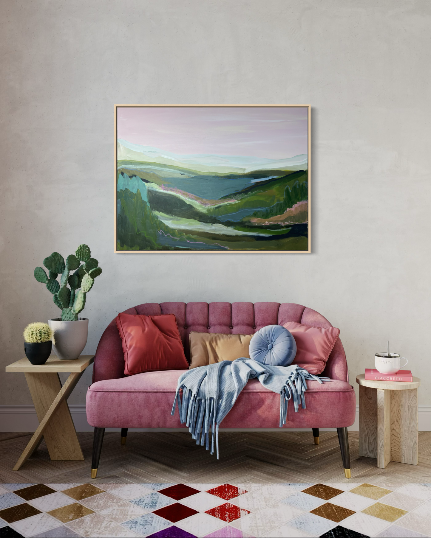 30" x 40" Abstract Landscape