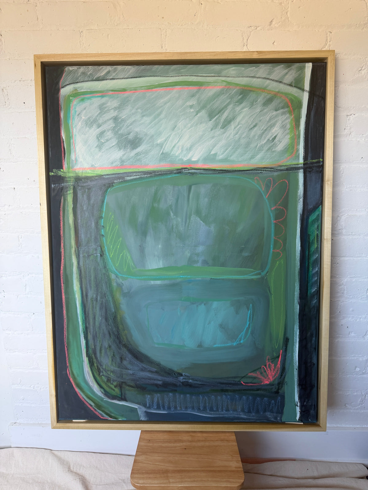 40" x 30" Acrylic and Oil Stick on Canvas