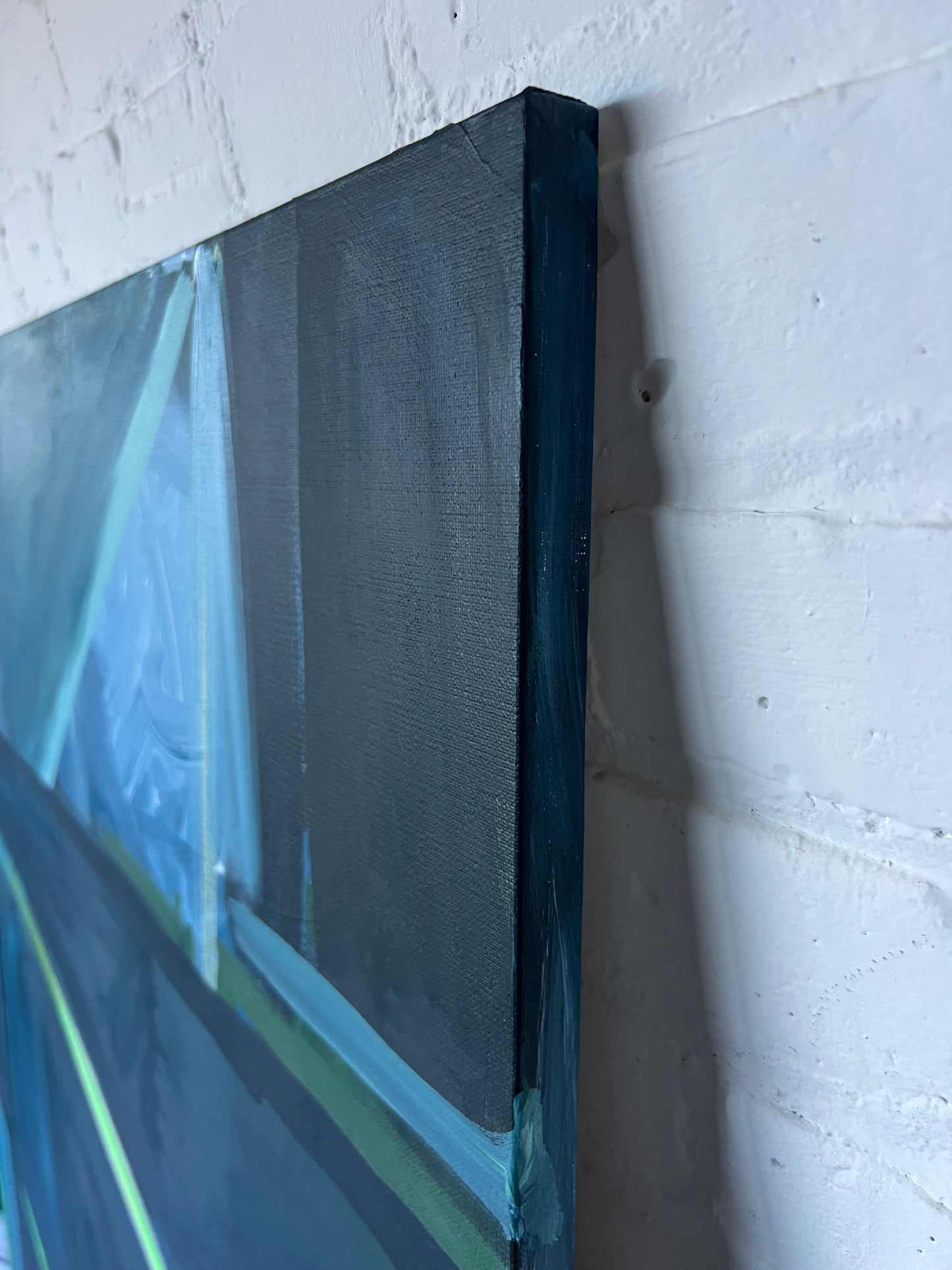 48" x 36" | Acrylic on Canvas | "Scooter at Night"