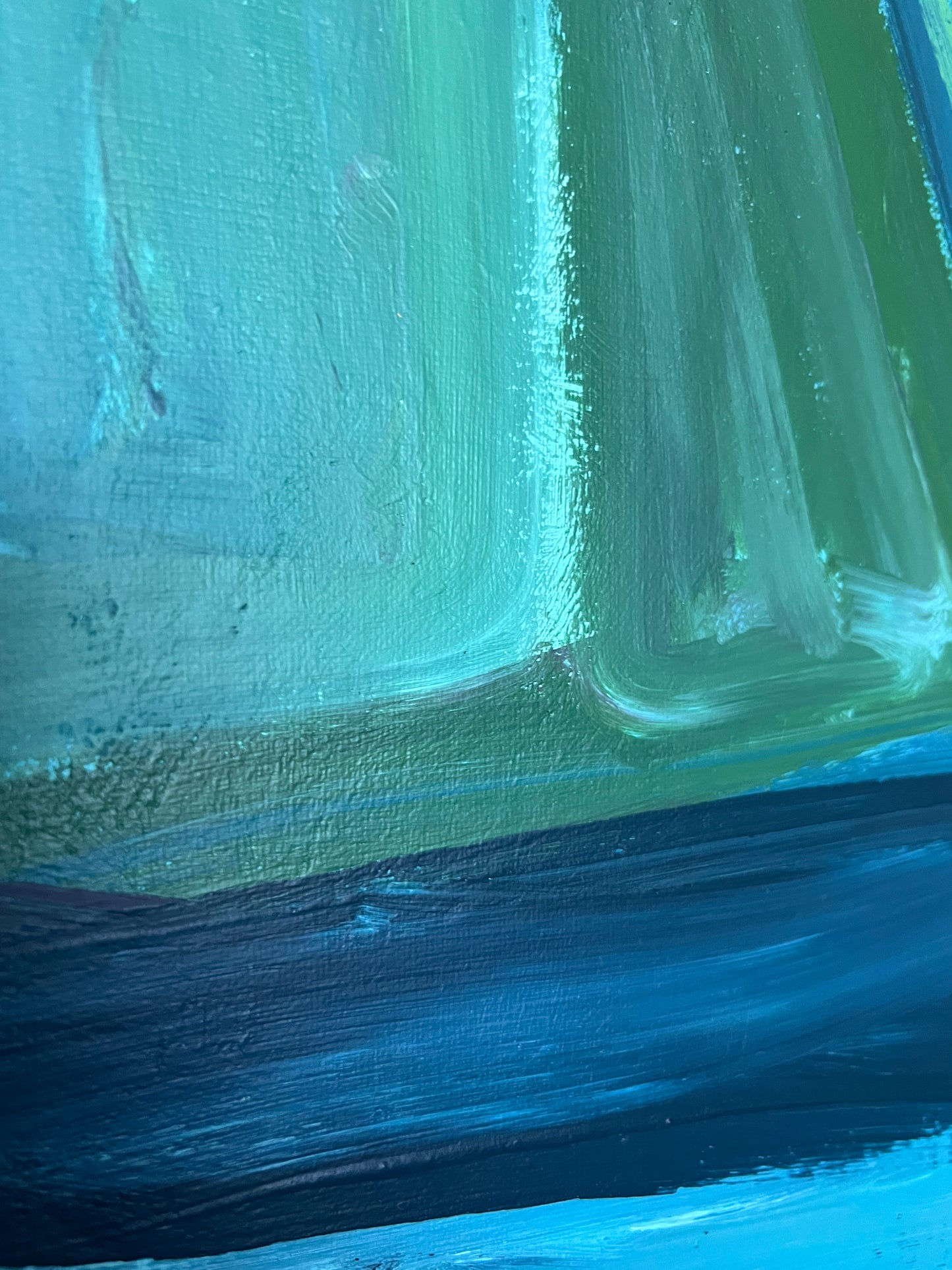48" x 36" | Acrylic on Canvas | "Scooter at Night"
