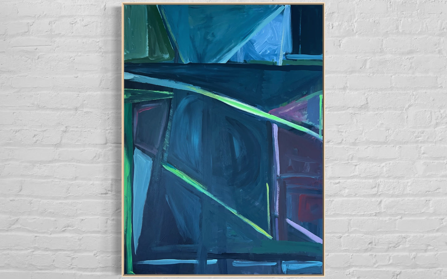 48" x 36" | Acrylic on Canvas | "Scooter at Night"