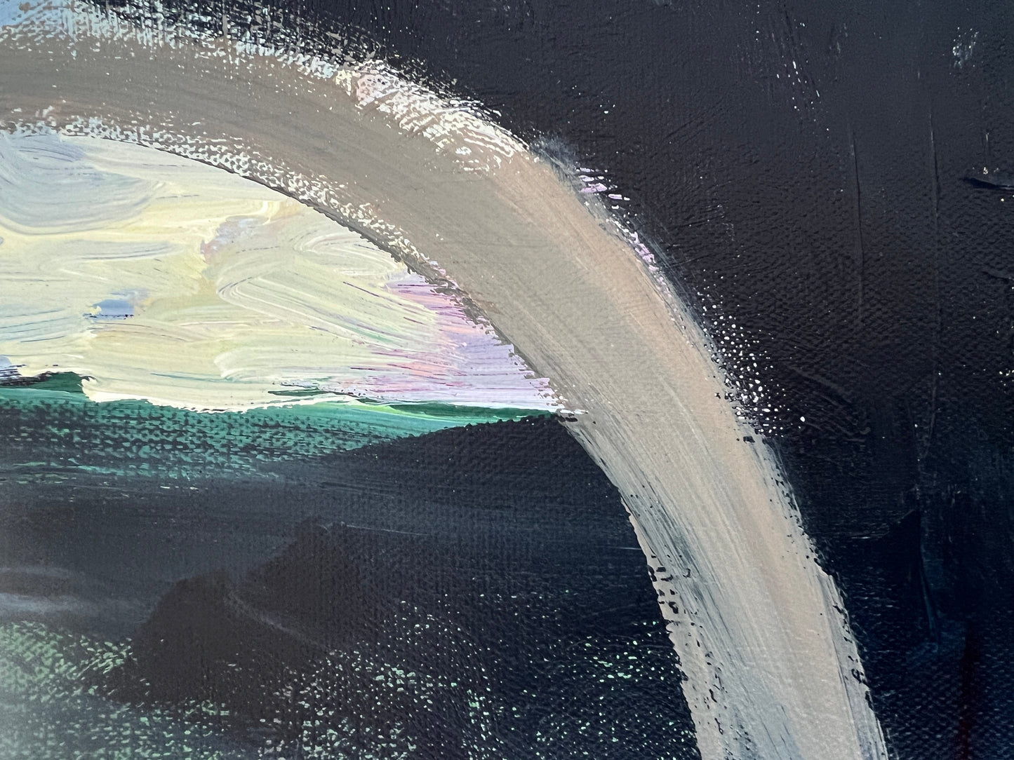 16" x 20" | Acrylic on Canvas | "Hot Yoga Surprise"