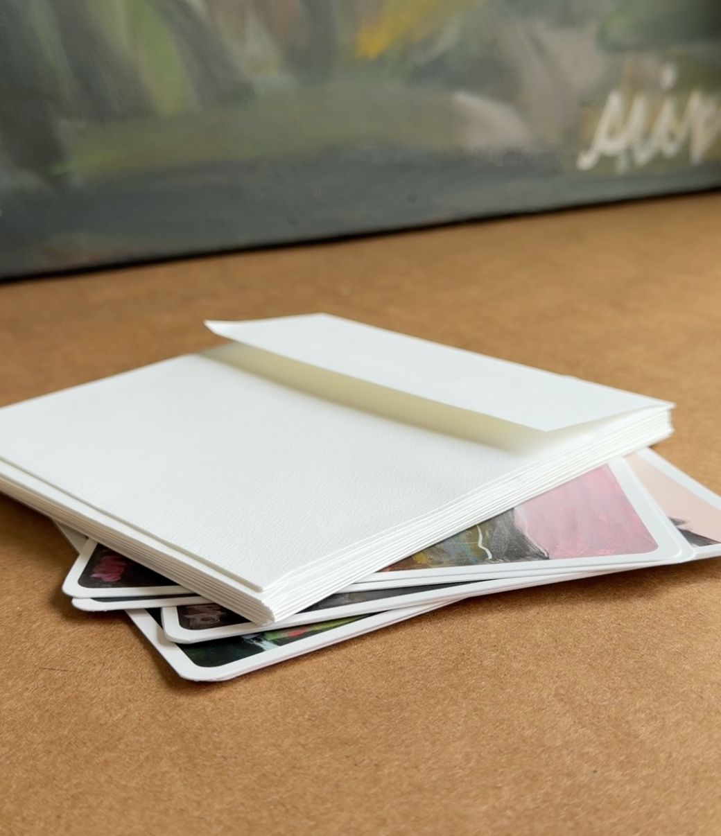 Square Greeting Cards & Envelopes, Pack of 8 - Blank on Back